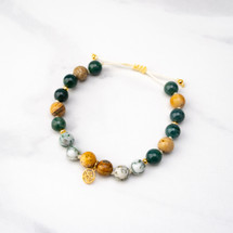 Aritaki Grounded Japa Mala 18 Bead Bracelet