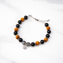 Aritaki Shadow Zen Japa Mala 18 Bead Bracelet