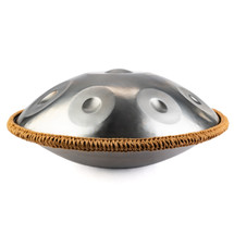 9-Note 432Hz D Minor Zen Wanderlust Handpan Platinum Mist