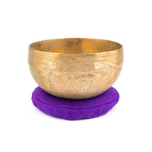 6.5" B/E Note Engraved Himalayan Singing Bowl #b8601025