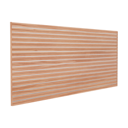 Oak Slatwall with Aluminum Inserts - Silver