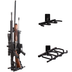 Multi Angled Gun Display for Three Long Guns - BB-HD80-3SW