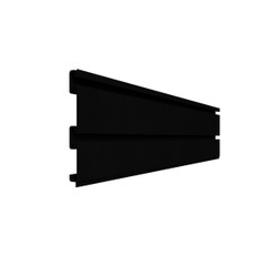 Strong Wall - Aluminum Slatwall Rail - 2 Foot Section - Black