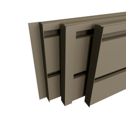 End Cap Set for HDSW2 Strong Wall - Aluminum Slatwall Rail - FDE 96" - BB-HDEC-96-FDE