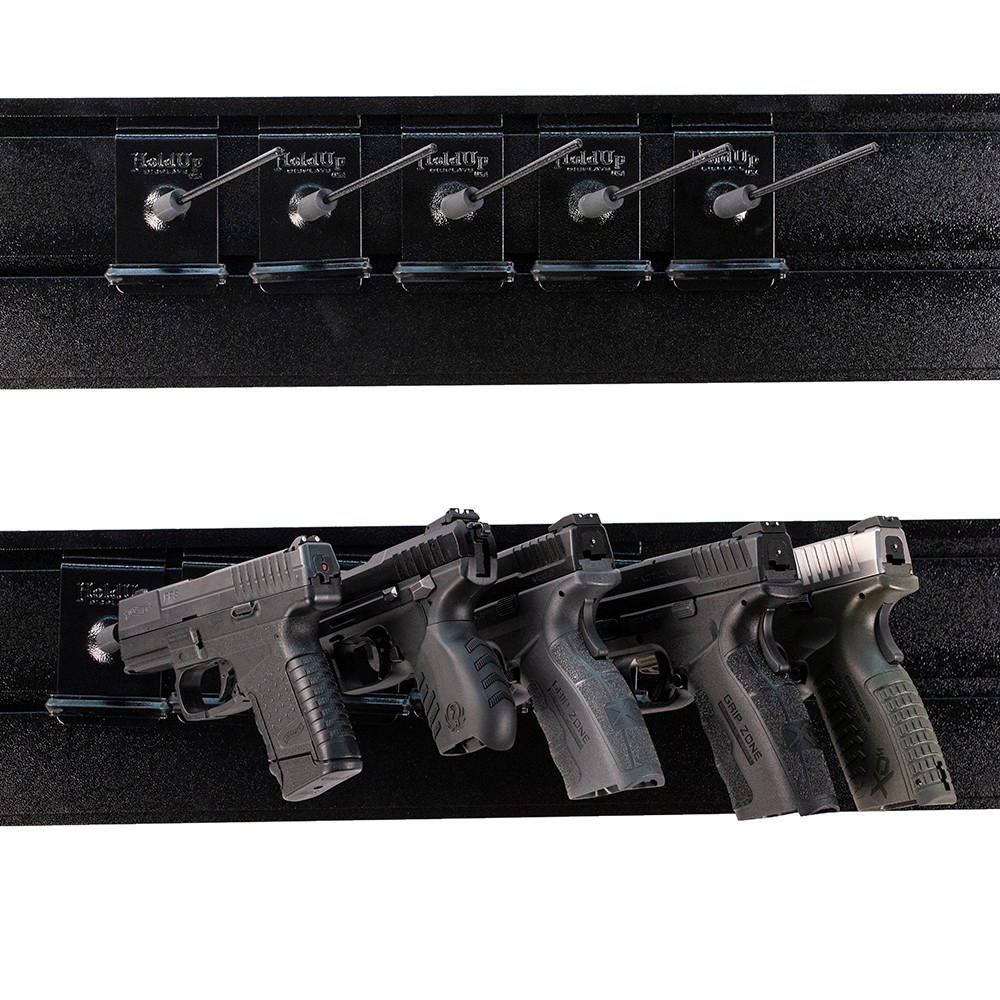 Right Facing In Barrel Wall Mount Pistol Holder BBHD52R3SW Hold