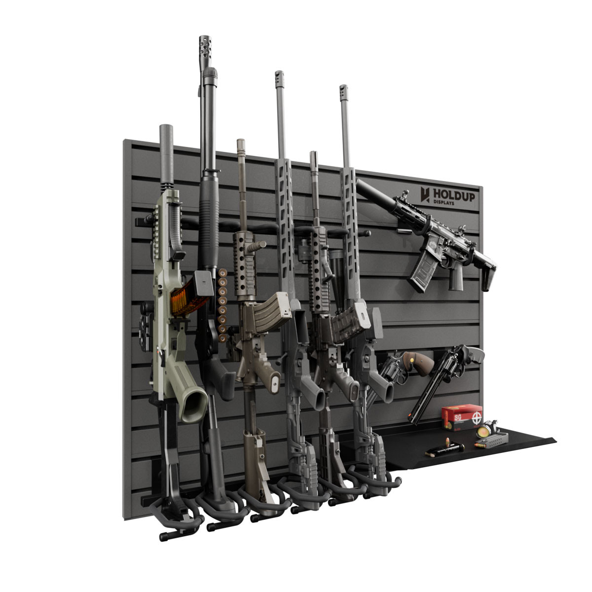 Long Gun Storage Racks | Wall Mount Gun Rack | Gun Wall Mount
