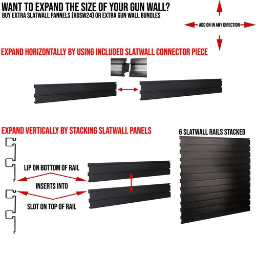 Strong Wall - Aluminum Slatwall Rail - 2 Foot Section -FDE