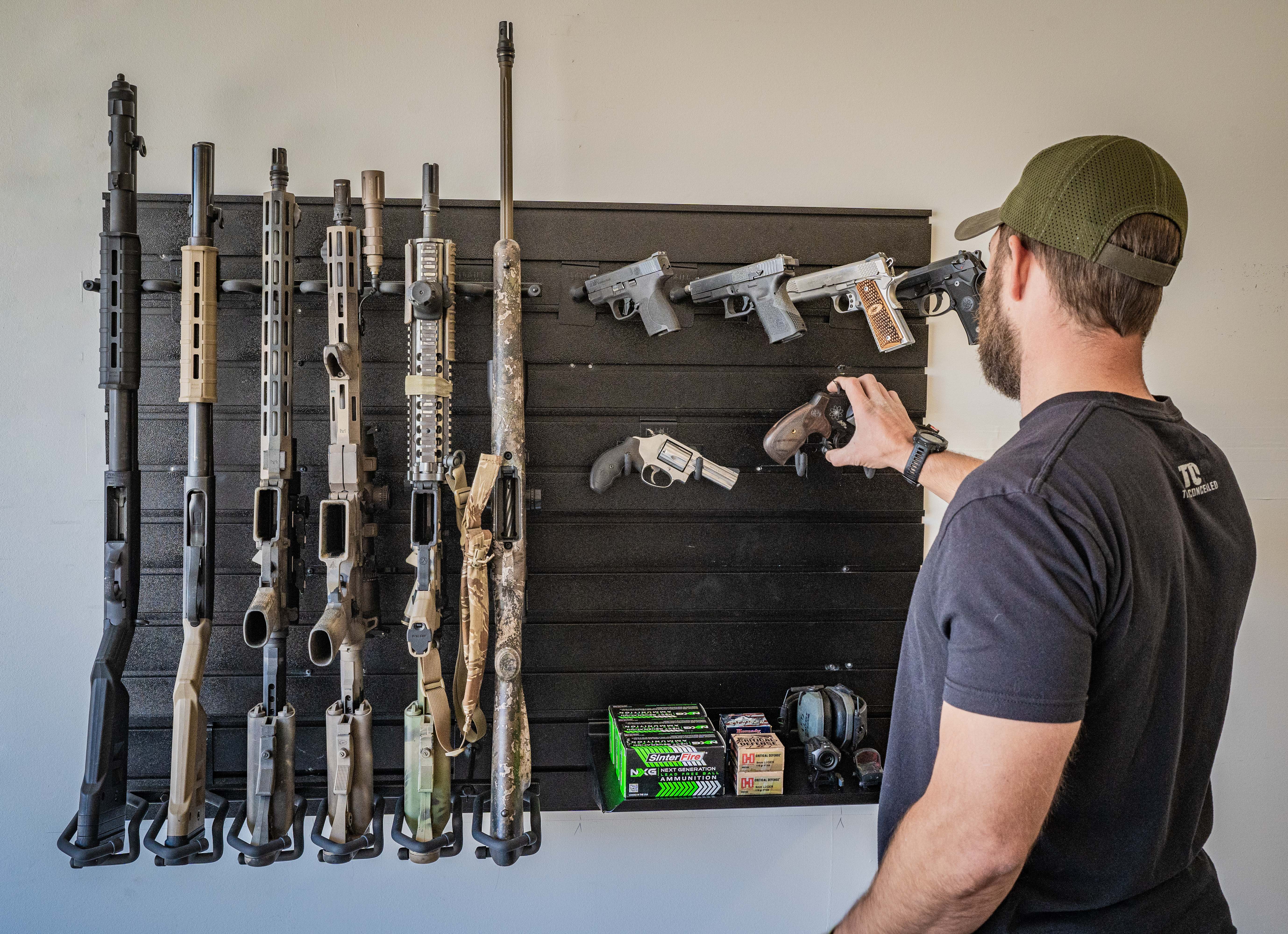 Optimize Your Gun Closet  Gun Racks & Walls for Closet Storage - Hold Up  Displays