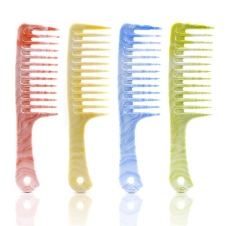 Multi-Colored Extra Large Wide Tooth Hair Rake Comb - Quinn Hair and Beauty