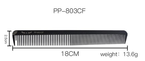 100% Carbon Rigid Japanese Hair  Cutting Combs