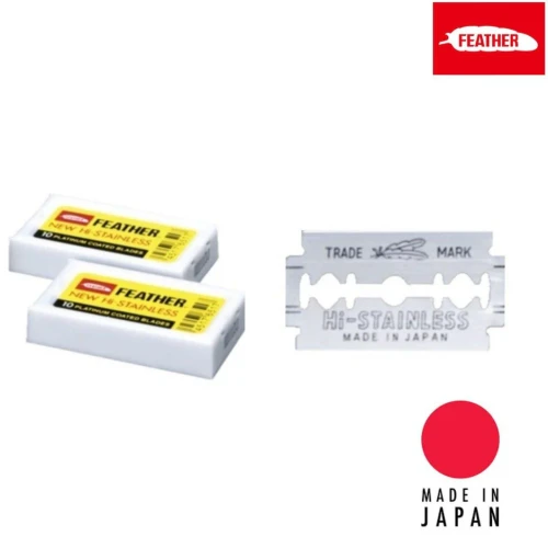 Feather Japan HI-STAINLESS Double Edge Replacement Blades
