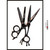 Kamisori Black Diamond III Professional Haircutting Scissors Shears 