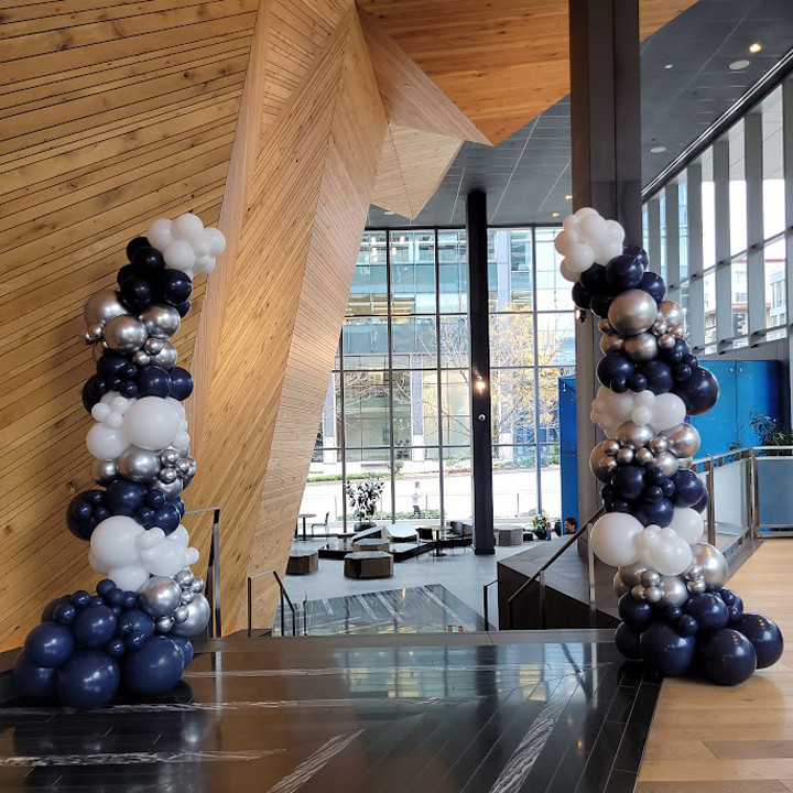 Colorblock Layout For Column Design Organic Color Block Column - M & M Balloon Co. of Seattle