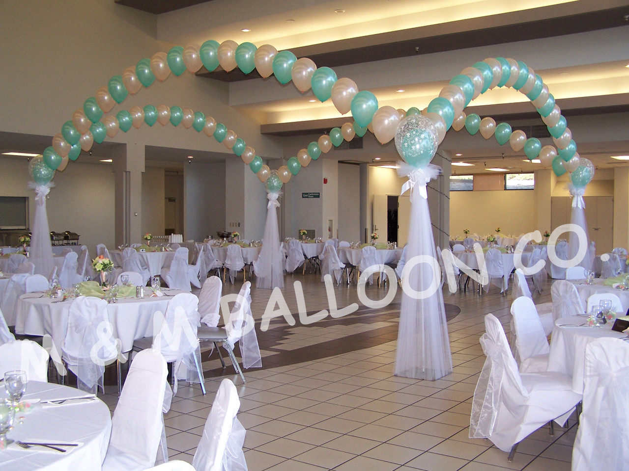 String of Pearl Arches - Balloons Everyday Call Us Now 972-446-2464