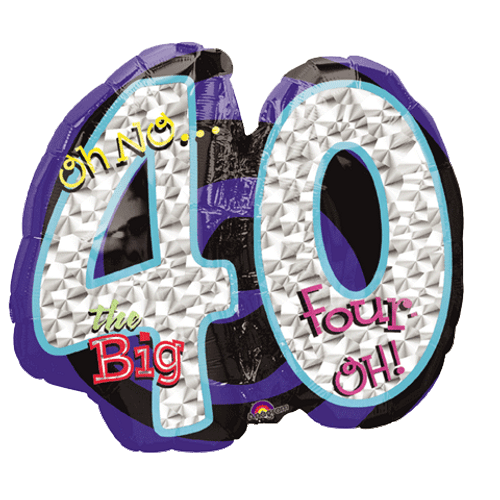 40th Oh No! The Big Four Oh! Shape