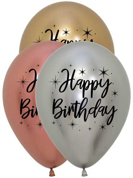 Happy Birthday Reflex Deluxe Assortment  - 11 inch - with UHF