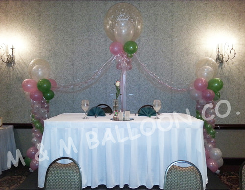 Head Table Backdrop with Roman Columns