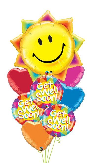 Get Well Sun & Hearts Bouquet