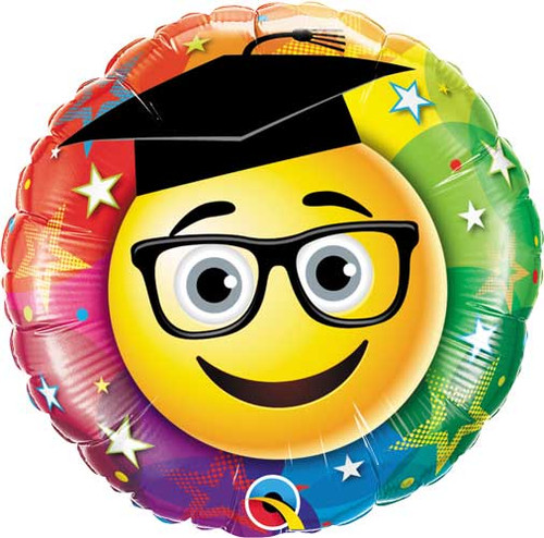 Smiley Graduate with Glasses