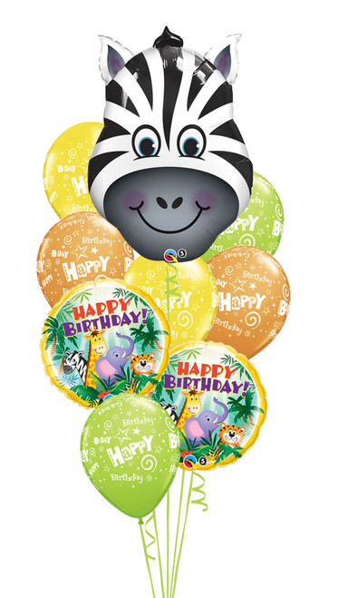 Jungle Friends Zebra Birthday Bouquet