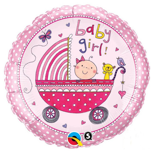 Baby Girl Stroller Round