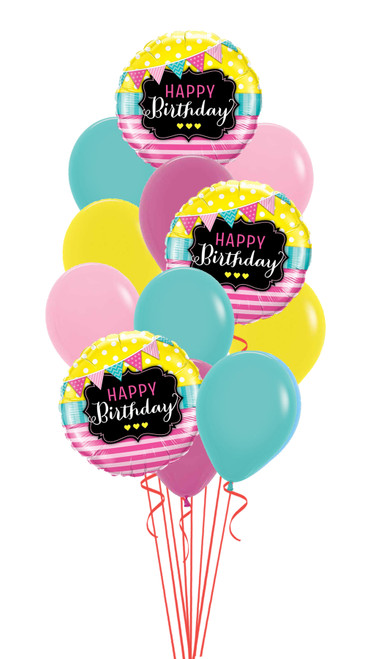 Birthday Pennant & Chalkboard Bouquet