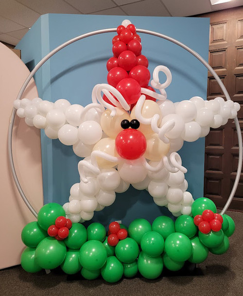 Holiday Santa Star Sculpture