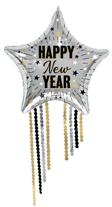 Happy New Year Elegant Celebration Jumbo Star