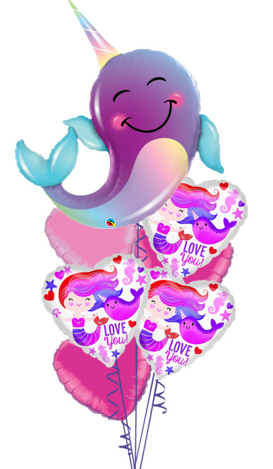 Valentine Narwhal & Mermaid Bouquet