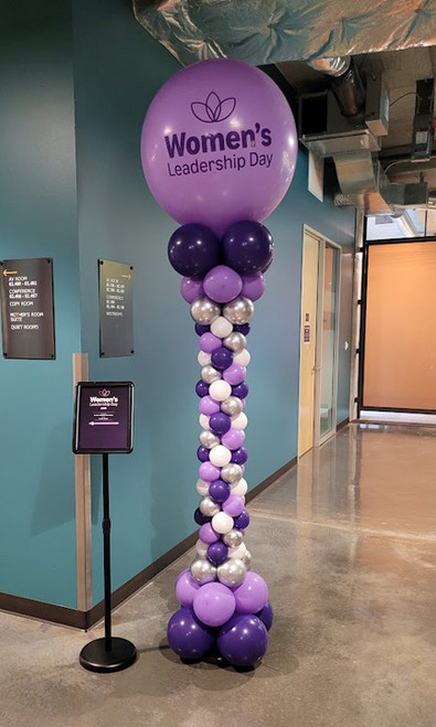 Alternating Spiral Column With or Without Custom Vinyl Lettering