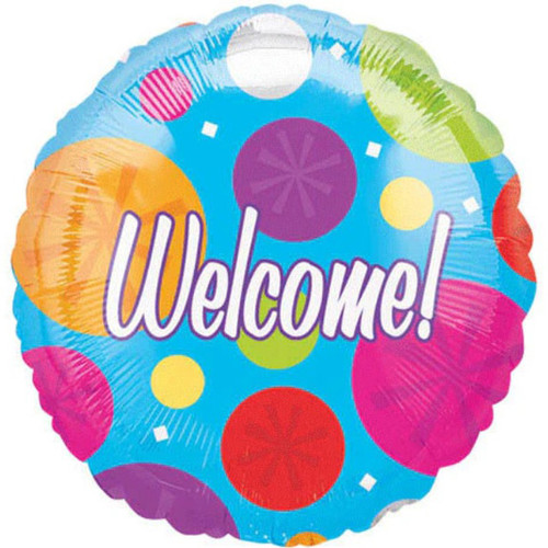 Welcome Blue with Circles
