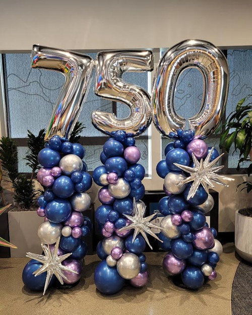 Organic Column with Number Foils