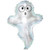 Halloween Ghost with Stitches Shape