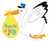 Baby Boy Bundle of Joy Stork Bouquet 