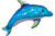 Iridescent Dolphin Shape