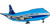 Blue Jet Airplane Shape