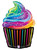 Cupcake Rainbow Shape