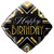 Happy Birthday Art Deco Diamond Shape