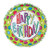 Happy Birthday Patterned Dots Round