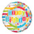 Happy Birthday Dots & Lines Round