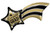 Graduation Shooting Star Shape Gold Silver Black