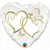 Two Intertwined Gold Hearts Jumbo Shape