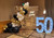 Organic Garland with Lighted Numbers & Shimmer Wall
