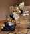 Organic Garland with Lighted Numbers & Shimmer Wall