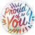 Proud of You Rainbow Letters Round