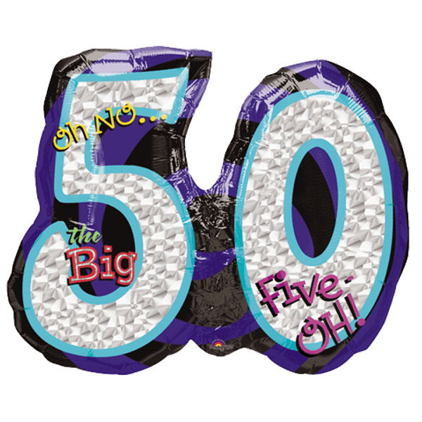 50th Oh No! The Big Five Oh! Shape