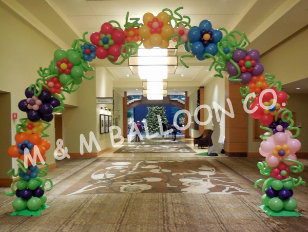 Fantasy Flower Arch - M & M Balloon Co. of Seattle