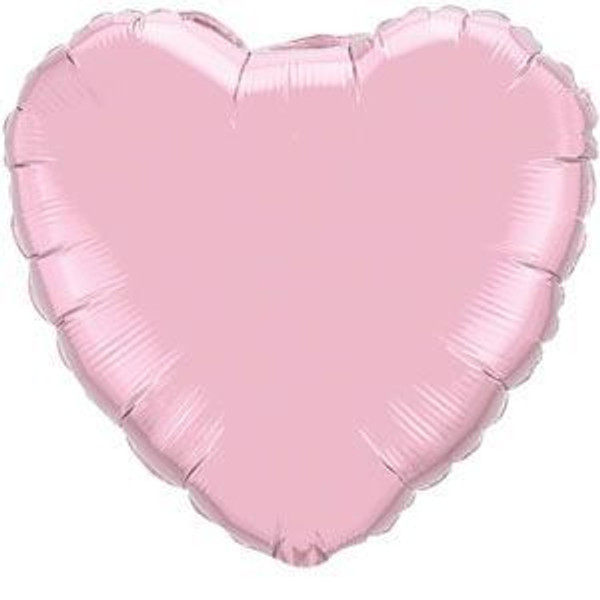 Solid Foil Heart Pink