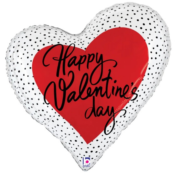 Valentine Dots Heart Jumbo Shape