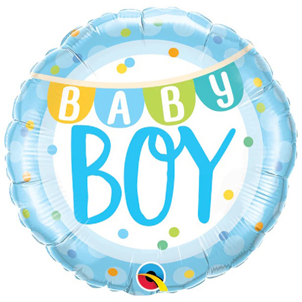 Baby Boy Banner Round